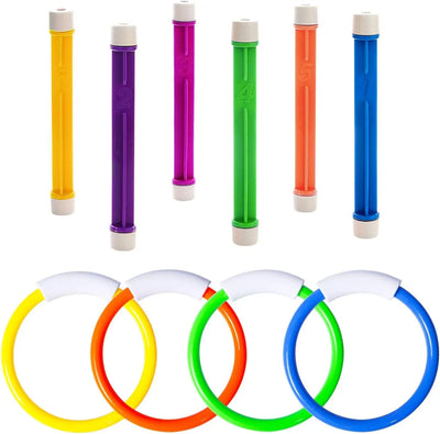 Swimming Pool Toys for Kids Ages 3-15 – Underwater Dive Toys Set for Summer Water Play, Swim Training & Fun Pool Games