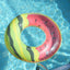 PVC Thickened Inflatable Adults Swimming Ring Fruit Lemon Swim Circle Pool Float Summer Beach Party Floating Circle on Water