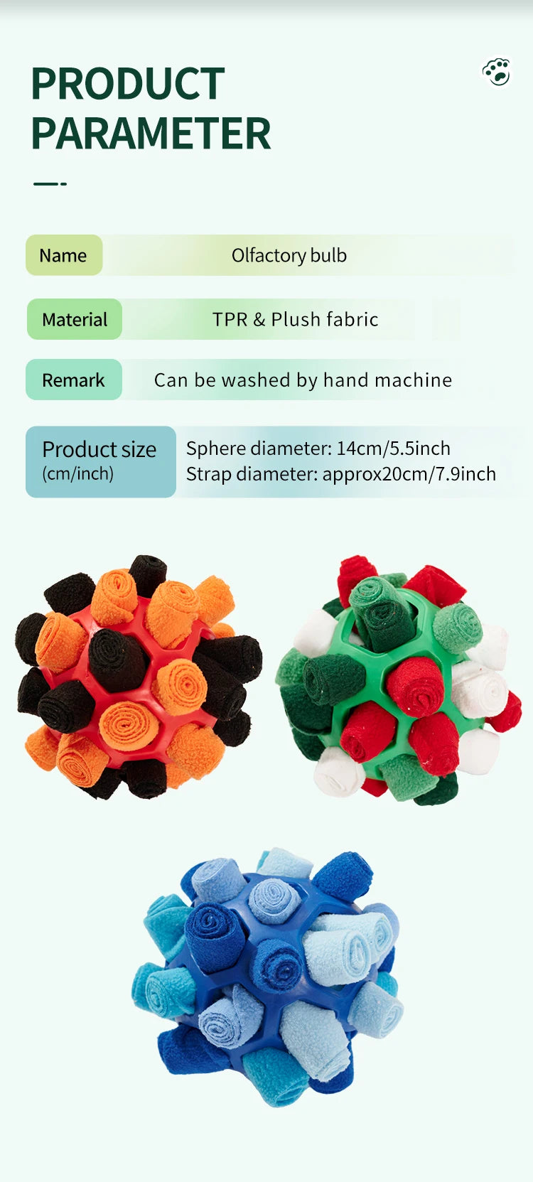 Pet Sniffing Ball Halloween Christmas Gift Toy for Pets Hiding Food Toy For Dog Interactive Rubber Ball Dog Sniffing Puzzle Toys