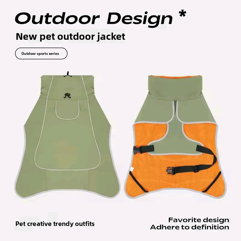 Large Dog Pet Windbreaker Dog Raincoat Pet Stormcoat Waterproof Outdoor Pet Outdoor Waterproof Clothes Pets Raincoat Accessories