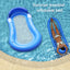 Inflatable Float Hammock floaties for adults Perfect for Poolside Lounging Swimming Pool Loungers Beds Foldable Striped Parties