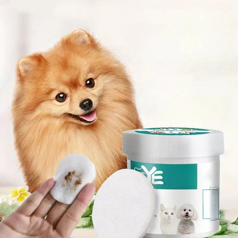 Universal Pet Eye Wipes Cats And Dogs Tearmark Wet Wipes Eyes Ears Cleaning Paper Towels Products Gentle Tear Stain Remover