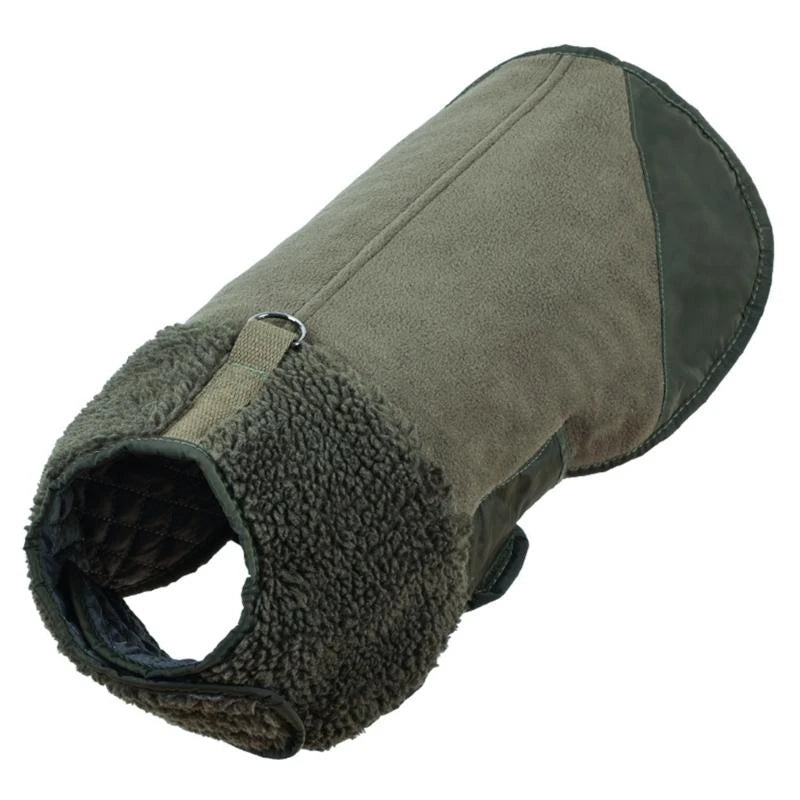 Dog Winter Apparel Furry Vest Indoor Outdoor Use Clothes Sweatshirt Outfit Winter Apparel Walking Camping