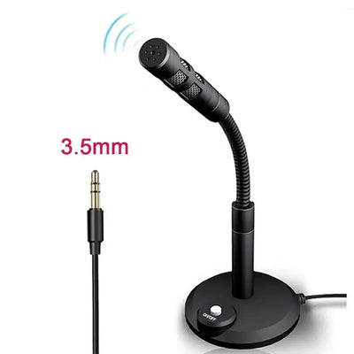 USB Desktop Microphone 3.5Mm Omnidirectional PC Laptop Computer Mic for Computer Gaming Recording Chatting Singing Meeting-ADS1501