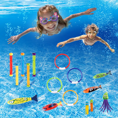 Children's Summer Water Play Toys Creative Pool Party Swimming Props Accessories Treasure Hunt Diving Stick Jellyfish Toys