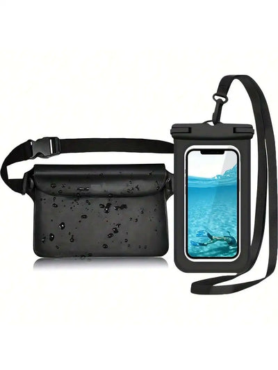 Waterproof Pouch Bag + Phone Case, Waterproof Case Dry Bag For Beach, Swim, Boating, Kayaking, Hiking, Protect Phone