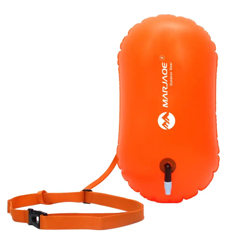 Swim Bubble - High Visibility Inflatable Swimming Tow Bag for Swimmers, Triathletes and Snorkelers