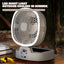 Solar Fan Portable Wireless Fold Rechargeable with Control and Lighting Power Bank Low Noise Ventilador Desktop Outdoor Camping