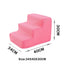 Removable Washable Anti Slip Foldable Pet Dog Cat Stairs High Elasticity Sponge Dog Training Stairs Cat Bed Stairs Play Stairs