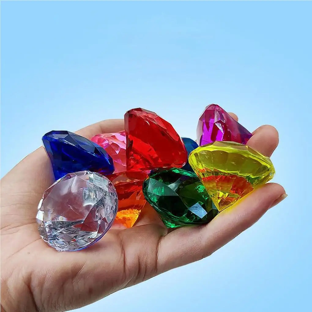 10 Pieces Diving Gem Pool Toy Reliable Gemstones Underwater for Boy Girl