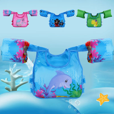 Baby Float Arm Sleeve Cartoon Floating Ring Safe Life Jacket Buoyancy Vest Swim Foam Pool Toys Life Vest Kid Swimming Equipment