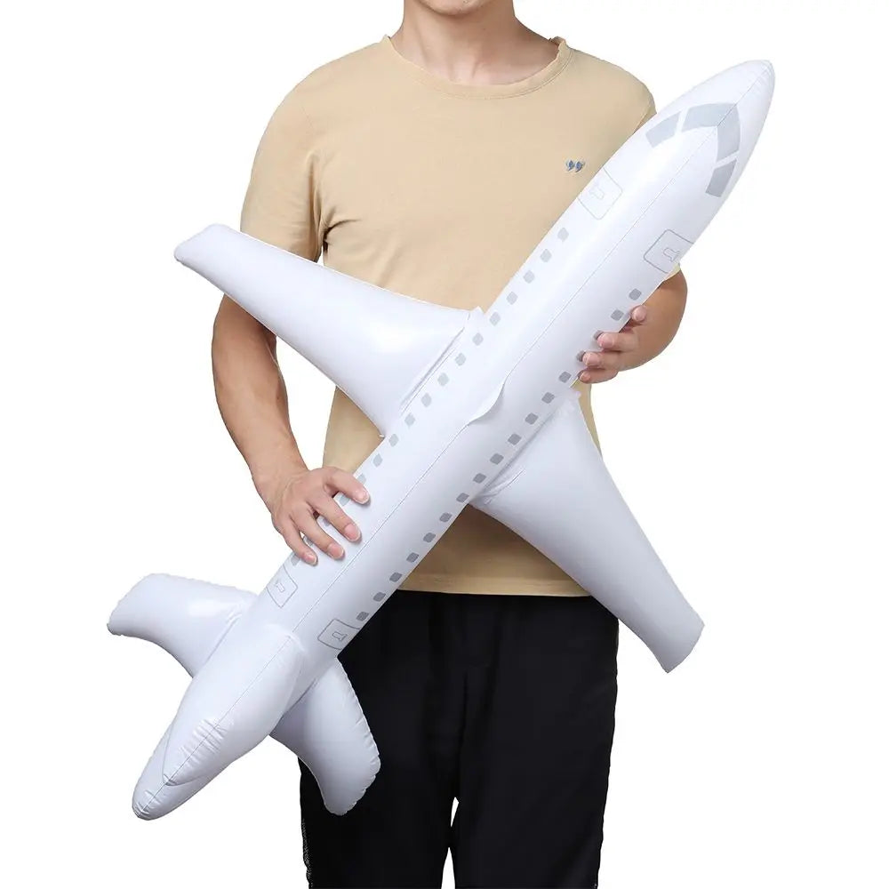 100cm Inflatable Airplane Float Airplane Ball with Inflatable Tube for Outdoor Swimming Outdoor Inflatable Toy For Kids