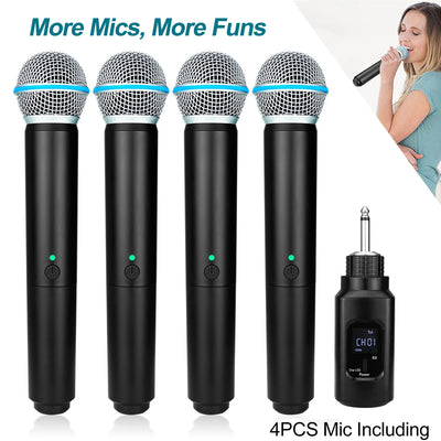 Rechargable Universal Wireless Microphone Dynamic Microphone Handheld Mic Micphone Professional Church Show Meeting-ADS1509