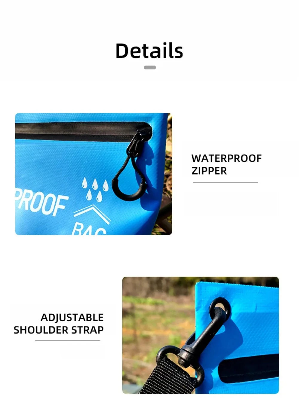 Summer Swimming Dry Bag for Men Beach Pool Swim Accessories Waterproof Bag Sport Shoulder Belt Sea Sports Women Gym PVC Pack