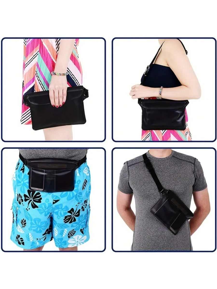 Waterproof Pouch Bag + Phone Case, Waterproof Case Dry Bag For Beach, Swim, Boating, Kayaking, Hiking, Protect Phone