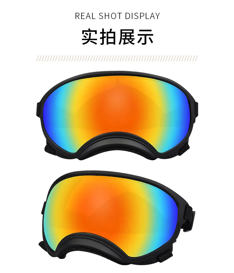 Dog Goggles Adjustable Pet Glasses Dog Sunglasses for Small Medium Large Dogs Puppy Skiing Ourdoor Eyes Protection Pet Supplies