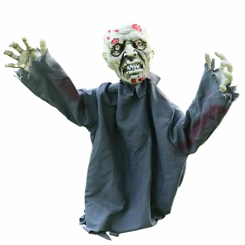 Halloween Horror Decoration To Insert Large Swing Ghost New Voice Control Decoration Scary Props Home Garden Decoration