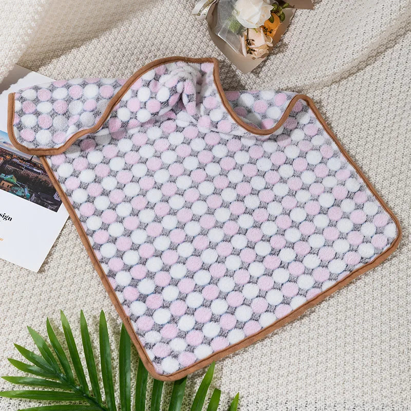 Winter Pet Sleeping Blanket Soft Fluffy Dog Blanket Warm Breathable Cat Cover Blanket Comfortable Sleeping Sheet Mat Pet Items