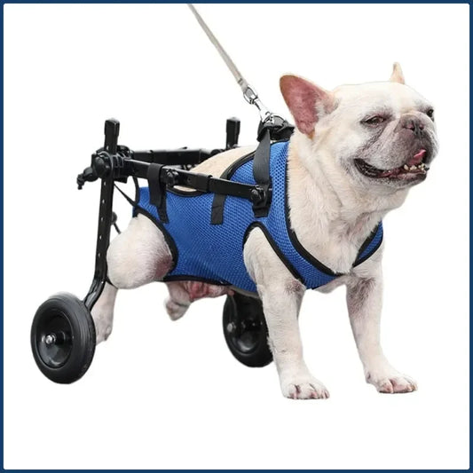 New 1pcs Pet Wheelchair Cart Adjustable Pet Mobility Aids with Wheels Disabled Cat Dog Rehabilitation Walking Mobility Aid Troll