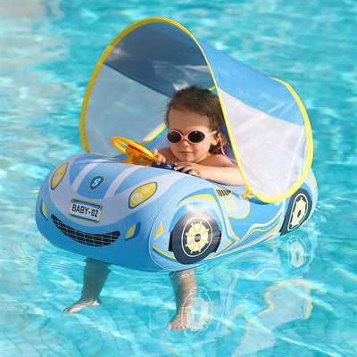 Kids Swimming Seat Ring Inflatable Swim Ring Portable Pool Float Lovely Summer Swim Boat Circle Bathing Water Toy