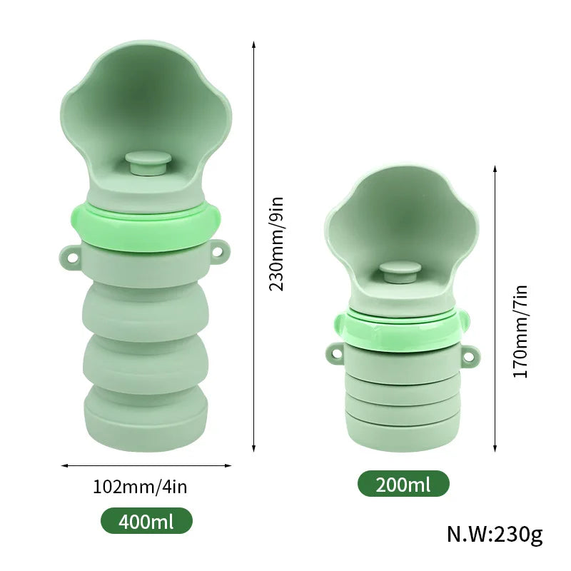 Portable Foldable Silicone Pet Water Dispenser