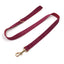 Burgundy Velvet Dog Collar Personalized Thicken Metal Buckle Pet Harness Bow Tie Collar Leash Set with Poop Bag Luxury Dog Gift