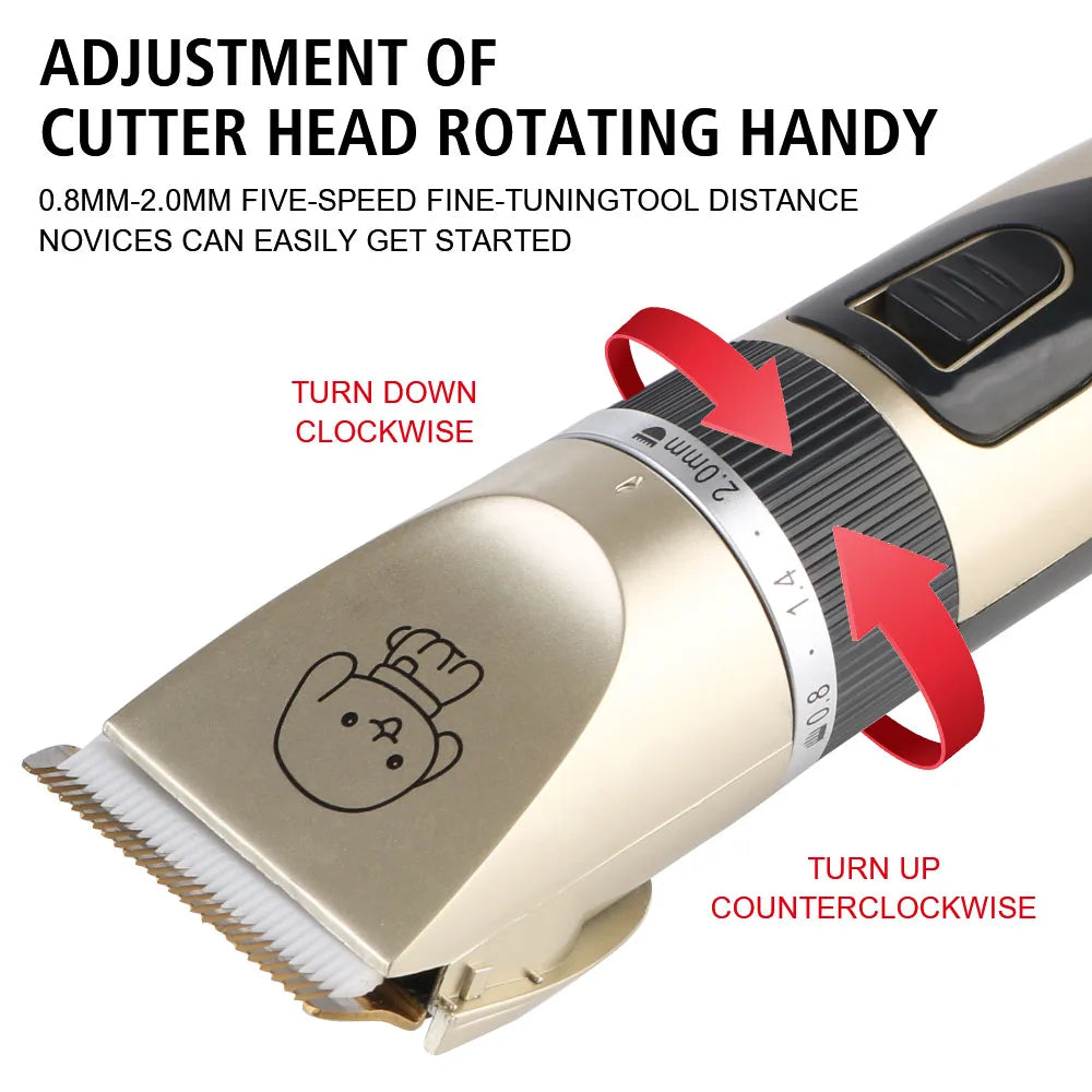 For Rabbit Dog Cat Puppy Grooming Clipper Cutter Pet Hair Clipper Pet Supplies Electric Scissors Haircut Trimmer Shaver Set
