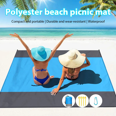 Beach Mat Sandproof Waterproof Beach Camping Blanket Mats Lightweight Foldable Portable Outdoor Picnic Blanket for Travel Hiking