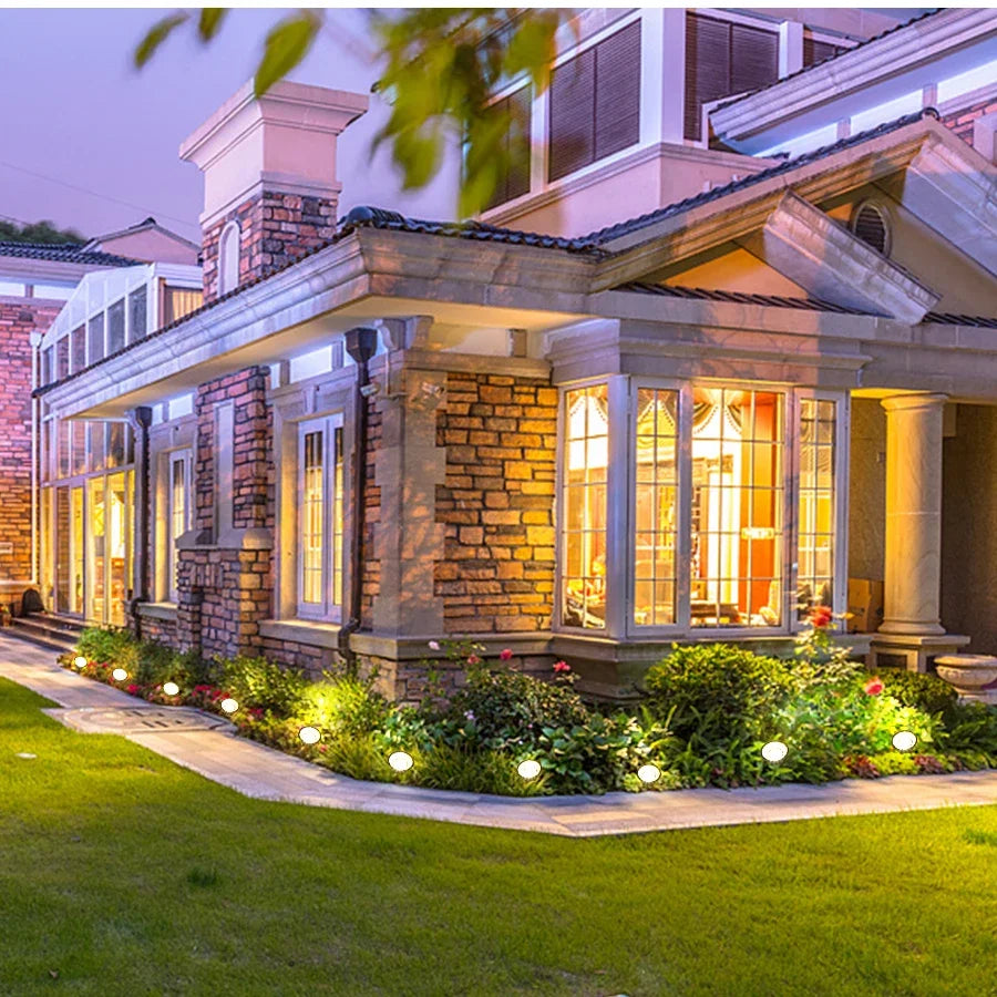 10-in-1 solar floor lamp outdoor waterproof solar garden lamp walkway, driveway decorative landscape lighting