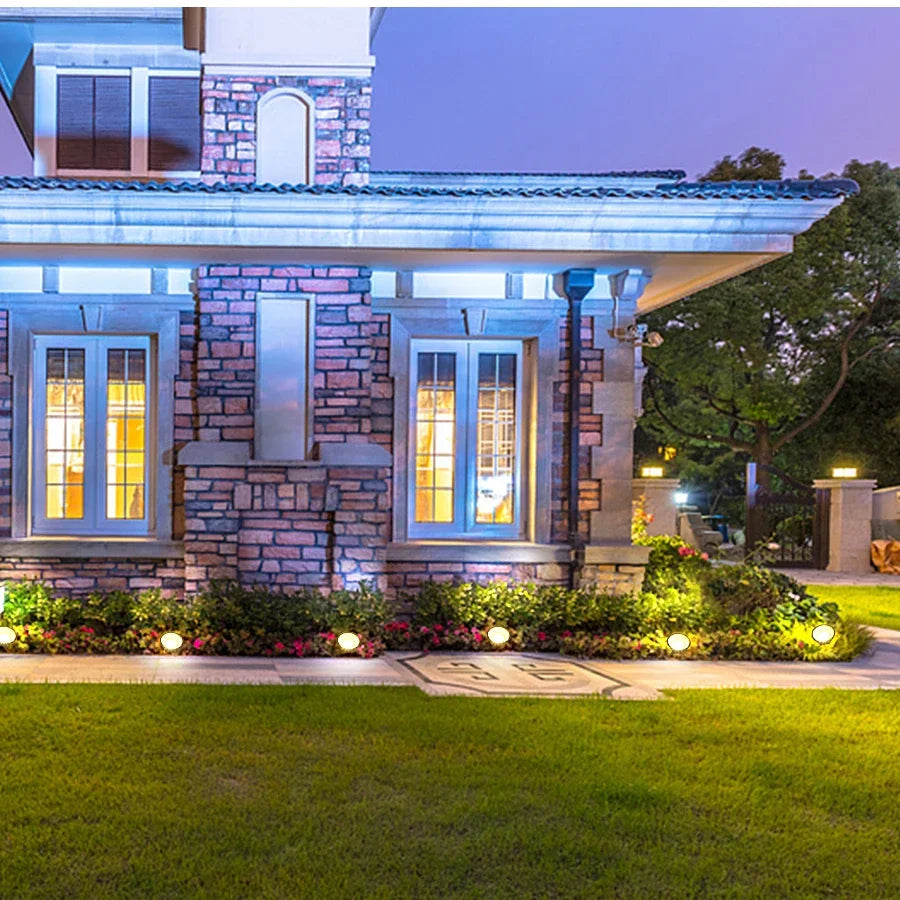 10-in-1 solar floor lamp outdoor waterproof solar garden lamp walkway, driveway decorative landscape lighting