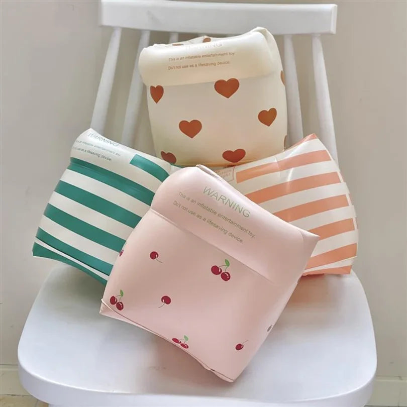 1 pair Cartoon printing Swimming Arm Floaties Inflatable Swim Arm Bands Floater Sleeves for Adults and Kids Wholesale