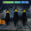 Halloween Colourful Glow Three Hand-Holding Witches Sound-activated hand-holding witch Halloween light up decoration props