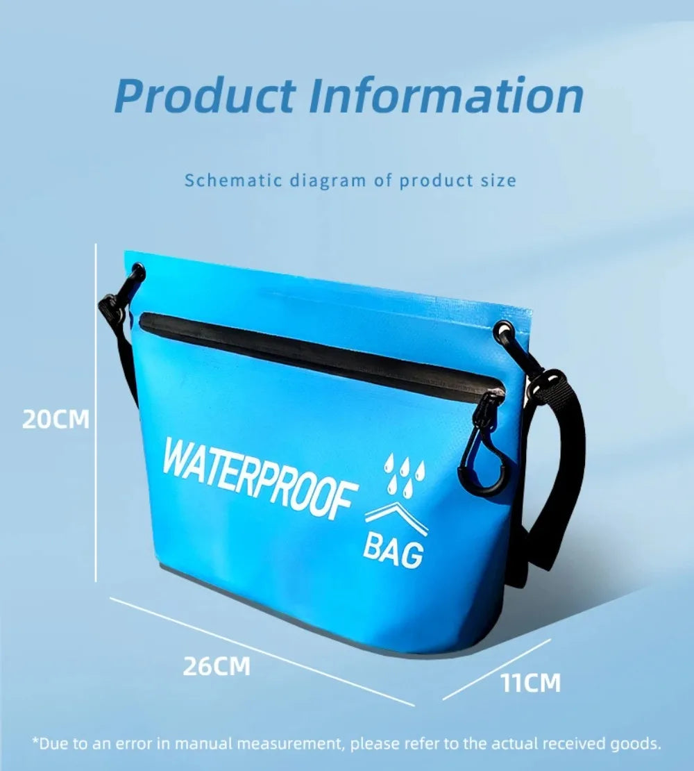 Summer Swimming Dry Bag for Men Beach Pool Swim Accessories Waterproof Bag Sport Shoulder Belt Sea Sports Women Gym PVC Pack