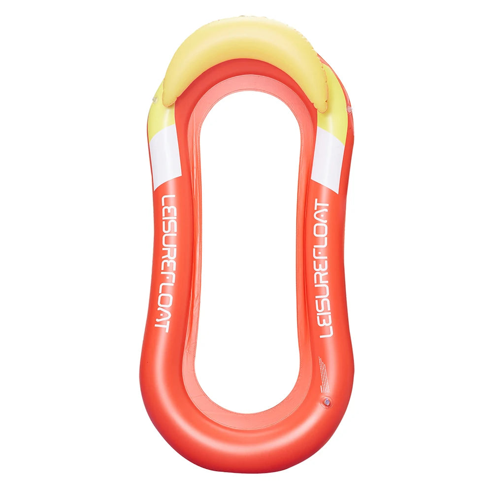 Inflatable Float Hammock floaties for adults Perfect for Poolside Lounging Swimming Pool Loungers Beds Foldable Striped Parties