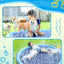 Dog Pool 59” Anti-Slip Dog Pools for Large Dogs 0.58 mm Thick Dog Splash Pool Summer Water Toy
