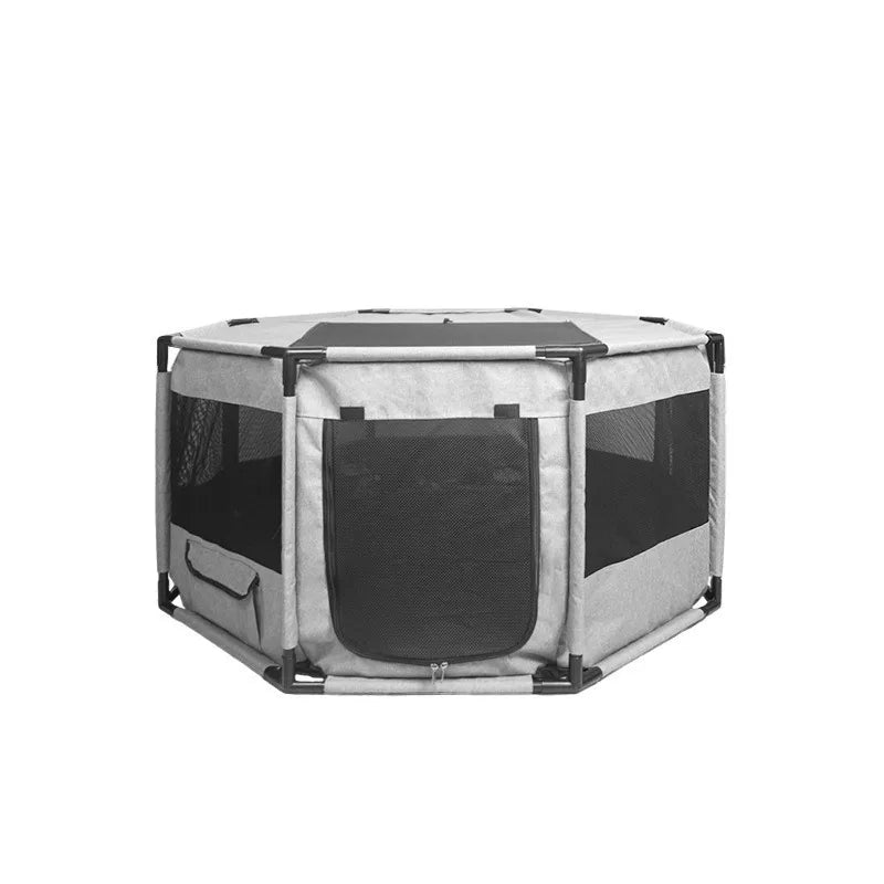 Dog Pet Nest 600DPU Oxford Cloth Cat and Dog Delivery Room Animal Cage Kennel Octagonal Fence