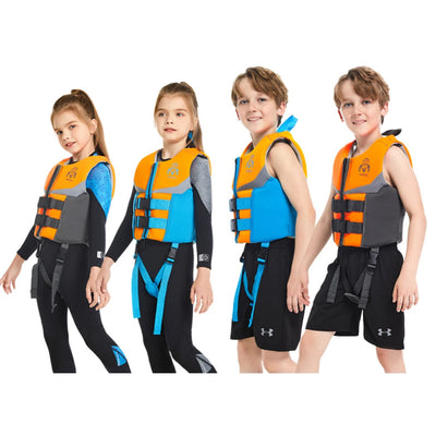 Children's Neoprene Buoyancy Vest, Professional Swimming Life Vest, Portable Lightweight, Rafting Safety Jacket,