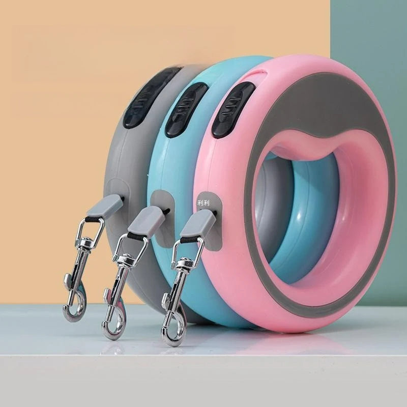Automatic Retractable Dog Leash - Wear-resistant Pet Lead for Poodle Bichon Corgi Walking & Outing