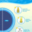 Dog Pool 59” Anti-Slip Dog Pools for Large Dogs 0.58 mm Thick Dog Splash Pool Summer Water Toy