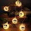 2024 Halloween Day Decoration Ghost String Lights LED Spooky Specter Fairy Lights Ghosts Battery Operated Party Indoor Decor 830