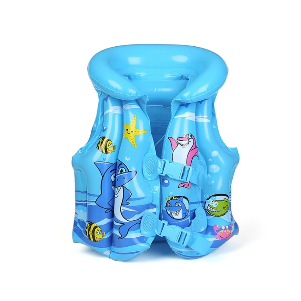 Children's Cartoon Swimming Buoyancy Vest Small and Medium-sized Unisex Swimming Equipment Professional Inflatable Life Jackets