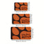 Orange and Black Dog Paw Print Pet Doormat Non-slip and Wear-Resistant "Wipe Paws" Floor Mats Suitable for Indoor and Outdoor