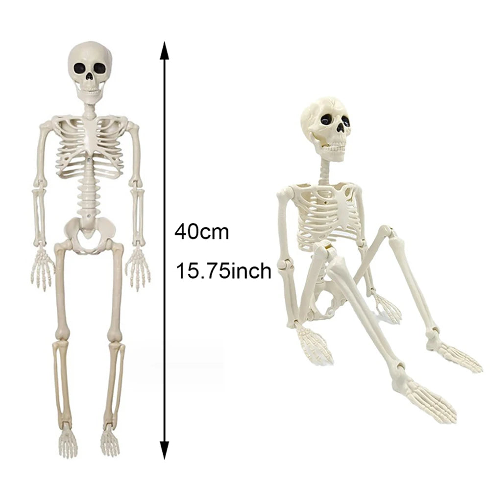 Halloween Decorations Skeleton,3 Foot Posable Human Shape Skeleton,Halloween Fake Bone Horror Decoration