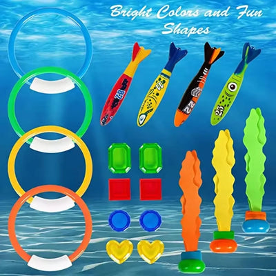 Diving Toys Children's Swimming Pool Treasure Hunt Water Diamond Breath Closure Training Water Suit Underwater Toys for Kid Gift