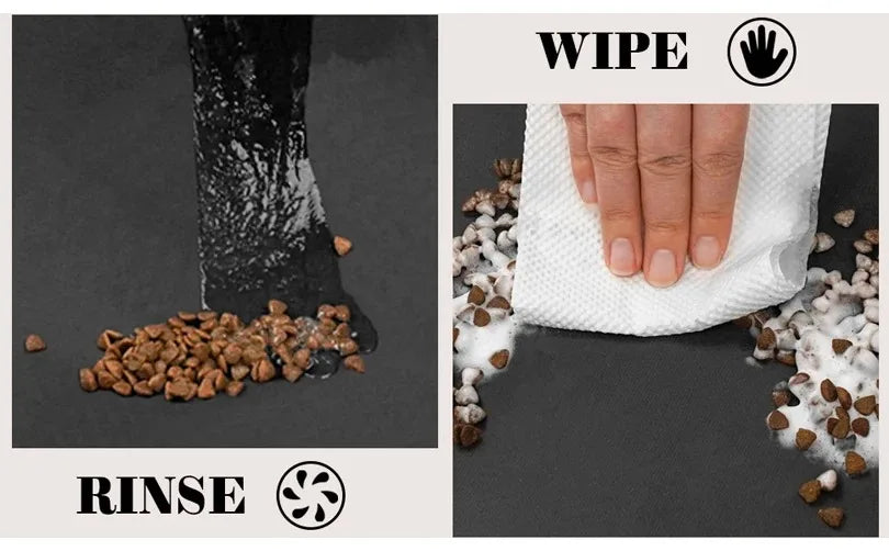 Pet Feeding Mat-Absorbent Pet Placemat for Food and Water Bowl, with Waterproof Rubber Backing, Quick Dry Water Mat for Dog Cat