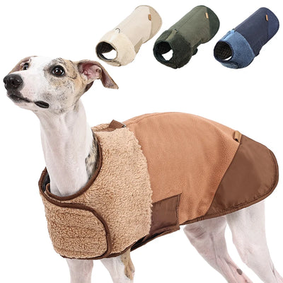 Winter Dogs Clothes Outdoor Cold Proof Warm Dog Jacket With Fleece Cotton Lining Double Sided Wearable Vest Puppy Clothing Coats