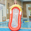 Inflatable Float Hammock floaties for adults Perfect for Poolside Lounging Swimming Pool Loungers Beds Foldable Striped Parties