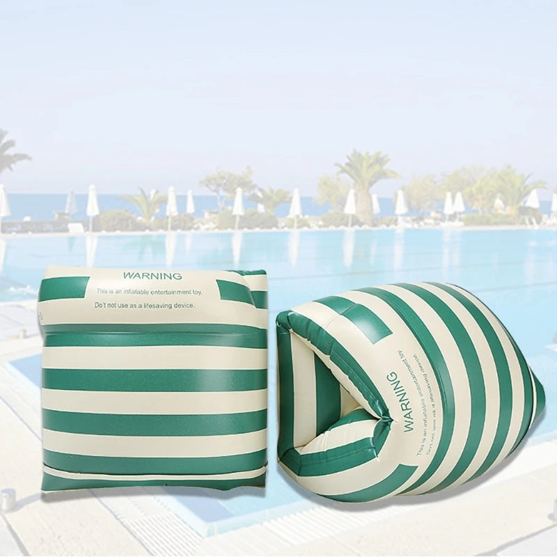 2Pcs Children Swimming Gear Arm Swimming Rings Inflatable Kids Arm Float Rings Inflatable Arm Floaties, Safety Swimming Float Ar