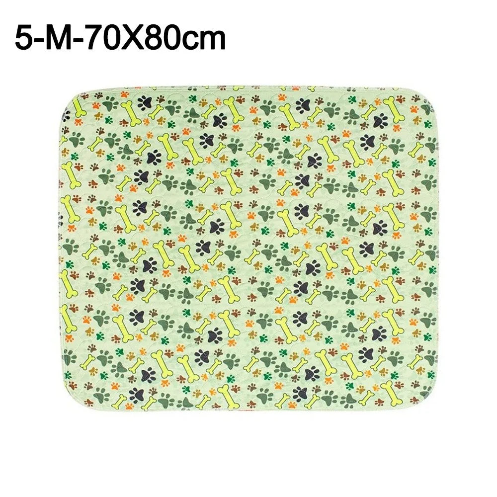 Absorbing Pad Waterproof Puppy Pee Pad Reusable Fast Absorbing Pet Bed Mat Soft Non-slip Dog Urine Pad Pet Training