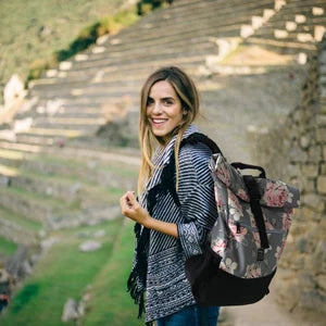 EverVanz Rolltop Backpack, Daypack With Compartment For 12 - 17 inch Laptop, Waterproof And Anti-Theft